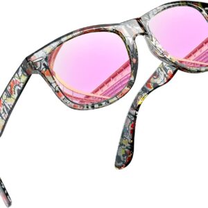 Joopin Square Sunglasses Polarized UV Protection Trendy Desi...