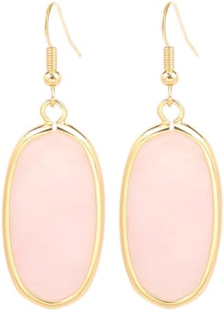 BaubleStar Natural Crystal Healing Stone Drop Dangle Earring...