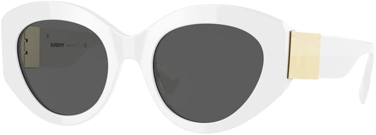 BURBERRY Sophia BE4361 300787 51MM White/Dark Grey Cat Eye S...