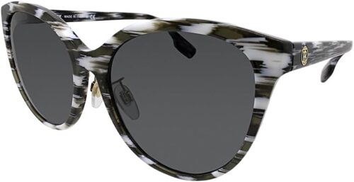 BURBERRY BE 4365F 397887 White/Black Plastic Cat-Eye Sunglas...