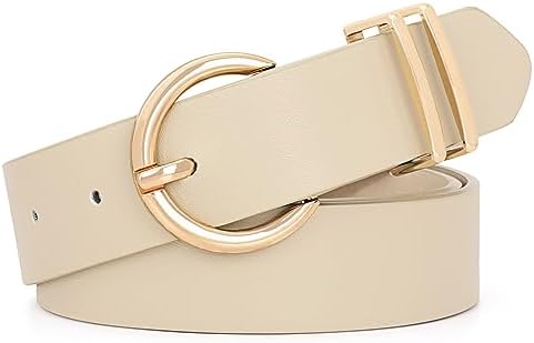 WHIPPY Women Leather Belt Fashion Designer belt Gold Buckle ...