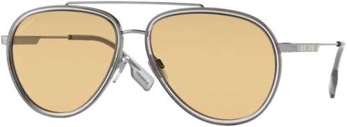 BURBERRY Oliver BE3125 Pilot Sunglasses for Men + BUNDLE Wit...