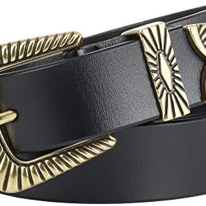 ALAIX Belts for women Women's Belts Silver Gold Buckle leath...