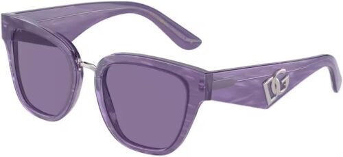 Dolce & Gabbana DG4437 34071A 51MM Fleur Purple/Violet Butte...