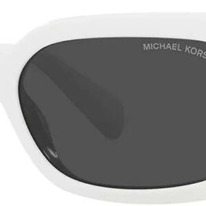 Michael Kors Woman Sunglasses Optic White Frame, Dark Grey S...