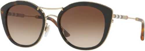 BURBERRY BE4251Q Round Sunglasses For Women + BUNDLE with De...