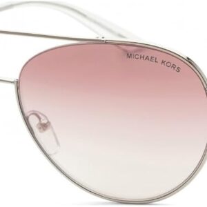Michael Kors MK1071-11539L Sunglasses AVENTURA SILVER w/RED ...