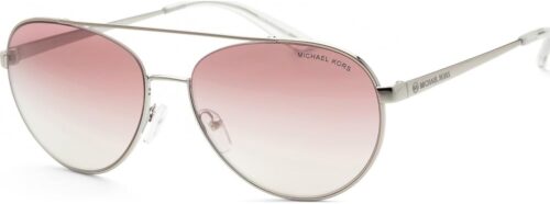 Michael Kors MK1071-11539L Sunglasses AVENTURA SILVER w/RED ...
