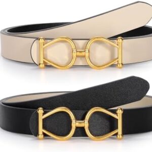 JASGOOD Women Reversible Leather Belt Ladies Fashion Waist B...