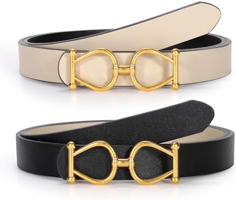 JASGOOD Women Reversible Leather Belt Ladies Fashion Waist B...