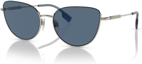 BURBERRY BE3144 110980 58MM Light Gold/Dark Blue Sunglasses ...