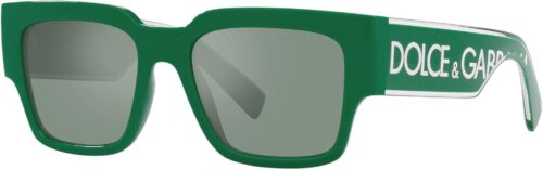 Dolce & Gabbana DG 6184 331182 Green Plastic Square Sunglass...