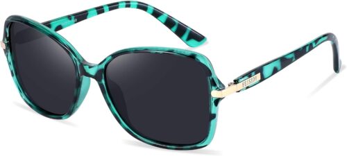 FEISEDY Womens Polarized Sunglasses, Trendy Elegant Colored ...