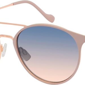 Jessica Simpson Women's J5564 Retro Metal Round Sunglasses w...