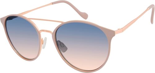 Jessica Simpson Women's J5564 Retro Metal Round Sunglasses w...