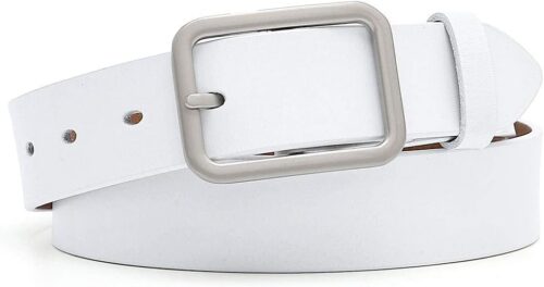 Earnda Leather Belts for Womens Jeans Designer Pin Buckle Wa...