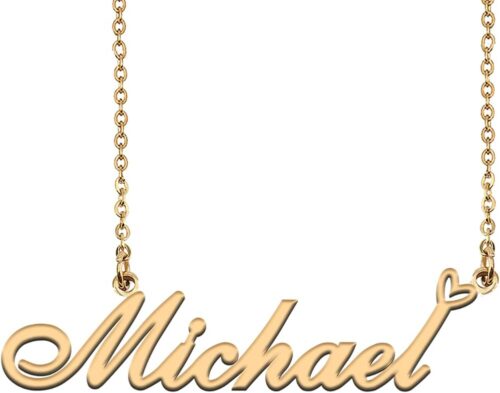 HUAN XUN Customized Custom Made Any Name Necklace for Women