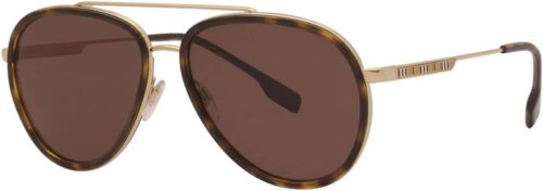 BURBERRY Sunglasses BE 3125 101773 Oliver Gold Dark Brown