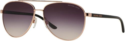 Michael Kors Woman Sunglasses Rose Gold Frame, Grey Rose Gra...