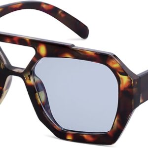 Trendy Designer Inspired Aviator Sunglasses for Women Men He...