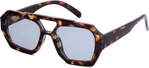 Trendy Designer Inspired Aviator Sunglasses for Women Men He...