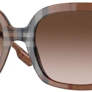 BURBERRY Sunglasses BE 4323 400513 Caroll Check Brown Gradie...