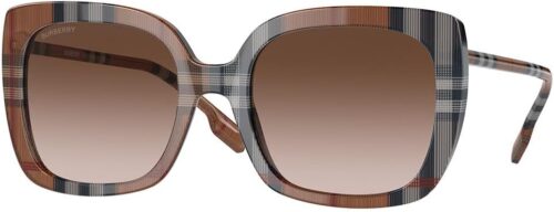 BURBERRY Sunglasses BE 4323 400513 Caroll Check Brown Gradie...