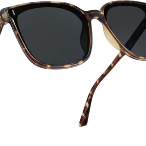 FEISEDY Women Oversized Vintage Polarized Sunglasses Square ...