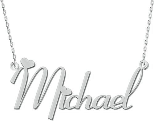 BeautyLiLi Custom Name Necklace Personalized Silver Gold Cus...