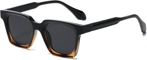 Fashion Square Sunglasses for Women Men Trendy Classic Squar...