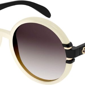 Gucci GG1067S White Black/Brown Grey Shaded 58/20/140 women ...