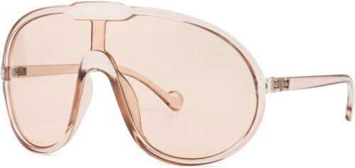 Trendy Oversized Sunglasses for Women Men Fashion Shield Avi...