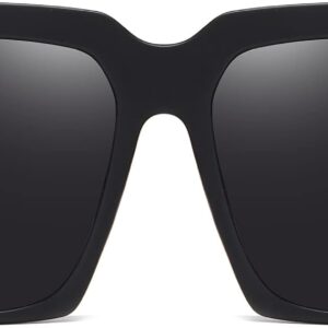 AIEYEZO Oversized Square Sunglasses for Women Men Fashion Bi...