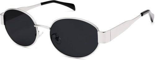 COASION Retro Oval Sunglasses for Women - 90s Vintage Design...