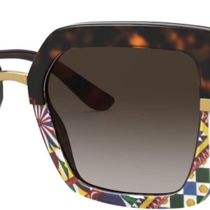 Dolce & Gabbana DG4373 Women's Sunglasses Havana/Print Carre...