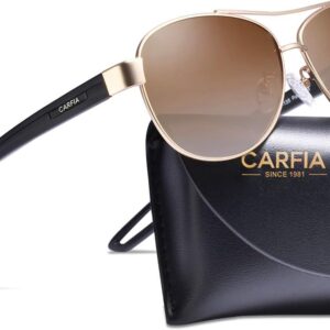 CARFIA Polarized Sunglasses for Women UV Protection Ultra-Li...