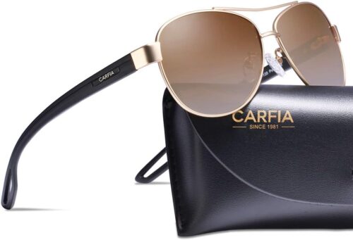 CARFIA Polarized Sunglasses for Women UV Protection Ultra-Li...
