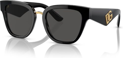 Dolce & Gabbana DG4437-501/87 Sunglasses BLACK w/DARK GREY 5...