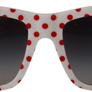 Dolce & Gabbana White Red Polka Dots Acetate DG4228 Women's