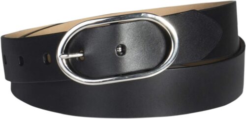 Calvin Klein Women's Oval Center Bar Buckle Leather Fashion ...