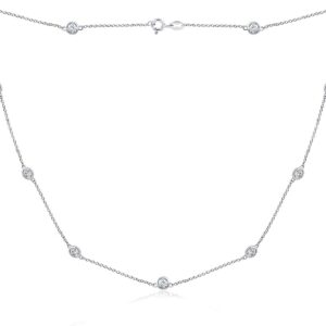 Amazon Collection Platinum or Gold Plated Sterling Silver St...