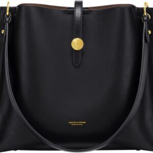 Cnoles Women Genuine Leather Designer Tote Bags Purses And H...