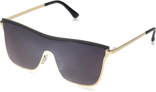 Jessica Simpson J6100 Chic Metal Shield Square Sunglasses wi...