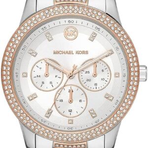 Michael Kors MK6827 Tibby White Chronograph Glitz Dial Two T...