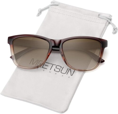 MEETSUN Polarized Sunglasses for Women Men Classic Retro Des...