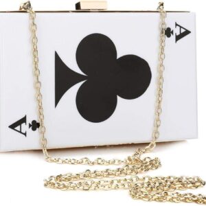 EROGE Acrylic Clutch Purse Perspex Box Colorful Geometric De...