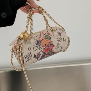Graffiti Crossbody bag,Trendy Designer Mini Shoulder Bag,Pho...