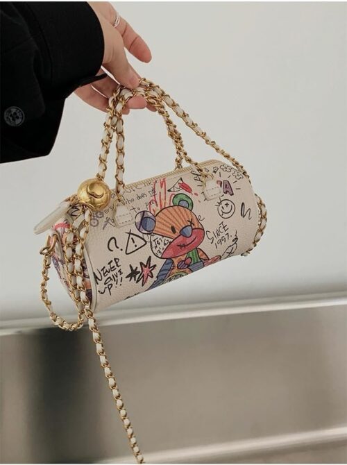 Graffiti Crossbody bag,Trendy Designer Mini Shoulder Bag,Pho...