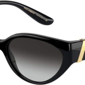 Dolce & Gabbana Women's Round Fashion Sunglasses, Black/Grad...
