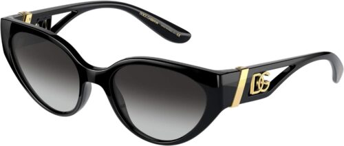 Dolce & Gabbana Women's Round Fashion Sunglasses, Black/Grad...